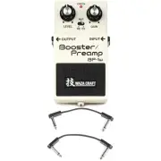 Boss BP-1W Boost, Overdrive and Preamp Effects Pedal with EBS Patch Cables