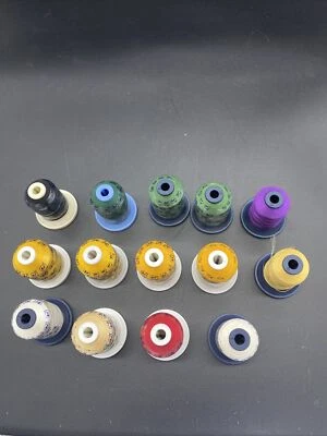 Robison-Anton Assorted Colors SS Rayon 1100 Yds Embroidery Thread Lot Of 12 New