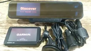 GARMIN nuvi 40衛星導航 + Discover M66 大螢幕4.3吋後照鏡 行車記錄器 含8Gb記憶卡 電源線