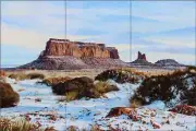 Landscape Tile Backsplash Kurt Burmann Art Ceramic Mural KB024