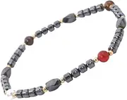 SAFIGLE Ankle Bracelet Black Gallstone Fashion Anklet Chain Lightweight Anklet