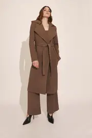 kira trench coat in brown