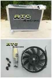 56MM Aluminum Radiator+Fan For MG MGB GT / ROADSTER 1977-1980 MT