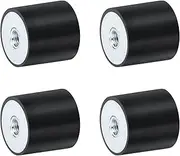 uxcell 4Pcs 20 x 20mm M5 Thread Female Rubber Mounts, Vibration Isolators, Replaces Anti Vibration Pads Flat Silent Block Base Block