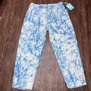 Rachel Comey x Target Blue Marbled High Rise Tie Dye Jeans Size 12 - NWT