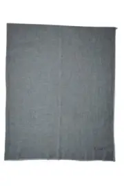 Paul Smith Mainline Light Grey Coloured Stitched Embroidery Scarf Mens New