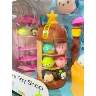 Disney Tsum Tsum Toy Shop 迪士尼玩具店遊戲組 （含15隻Tsum公仔）疊疊樂 歡樂屋