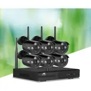 UL-Tech Wireless CCTV Security System 8CH NVR 3MP 6 Bullet Cameras