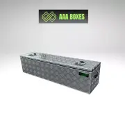 AAA BOXES 1200x300x300mm Checker Plate ALUMINIUM Tray /Trailer/Caravan Toolboxes