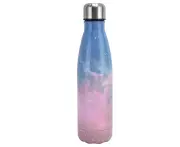 Cola Shape Thermal Flask, Stainless Steel Water Bottle for School, Outdoor, Sports, Camping, Hiking, Travel, Pink Starry Sky