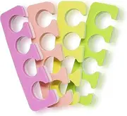ZMOI 120 Pack Premium Pedicure Toe Separators - Soft & Durable Bulk Salon Pedicure Accessories - 4 Colors