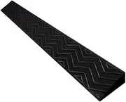 Threshold ramp 5 cm high, environmentally friendly material, wheelchair access ramps, non-slip sidewalk ramp for vehicles, suitable for wheelchairs, scooters (black, 100 x 10 x 3 cm)