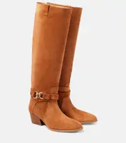 [Ulla Johnson] Ulla Johnson Willow suede cowboy boots AU 4 brown