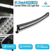 42" Triple Row LED 6000K Curved Working Light Bar Flood Spot Combo Beam