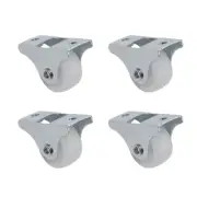 4 X Casters 1 Inch Drawer Wheel Wheel Plastic Fixed Caster Guide Wheel AU STOCK