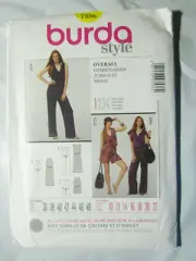 New Burda 7536 Overall Jumpsuit Mono Top Pants Size 10-22