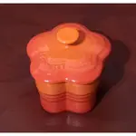 LE CREUSET ［花型烤盤 火焰橘 200ML］ 法國 FLOWER ORANGE 造型烤盤