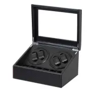 Automatic Watch Winder with 4 Quiet Running Motor Watch Winding Display+ 6 Fl...