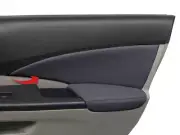 Front & Rear Insert Card Door Panel Cover PVC for Honda CR-V 2012-2016 Gray (for: Honda)