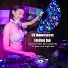 Large Rave Folding UV Reactive Fabric ~ Loud Clack 9CQ3 1x ~ Bamboo R5A9