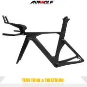 Airwolf TT058 Time Trial Frame Carbon Fiber Triathlon Bike Aero Racing Bicycle