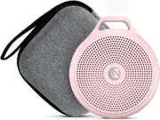 Portable white noise sleep sound machine for home and travel. Medium, Pink