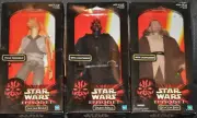STAR WARS EPISODE I ORIGINAL 12" SET QUI-GON JINN, DARTH MAUL, JAR JAR BINKS