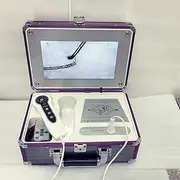 Skin Diagnosis Hair Analyzer, 10.1inch Charging Skin Follicle Detector with 4 Spectrum Detection, Support Image Freeze Zoom Function, for Home Beauty Salon Barber Shop