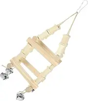 HAPINARY Bead Decorated Parrot Swing Talking Parrot Budgie Swing Cockatiel Bird Cage Pet Bird Birdcage Guinea Pig Play Carrier Travel Cage Hamster Ground Chicken Perch Rat Wooden