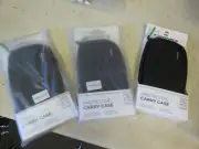 GETS THREE 3 TOMTOM GPS PADDED PROTECTIVE CARRY + STORE CASE OR UNIVERSAL DEVICE