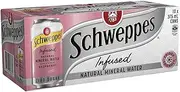 Schweppes Raspberry & Blueberry Infused Mineral Water 375 ml (Pack of 10)