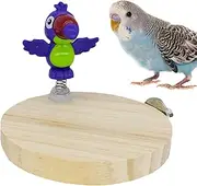 Bird Perches for Parrots - Bird Perch Stand - Natural Wooden Chewable Enrichment Playground for Conure, Macaw, Chicken, Pigeon Outdoor
