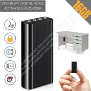 16GB 240 Hr Spy Digital Voice Activated Recorder Mini Audio Magnetic MP3 Player