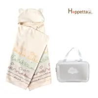 在飛比找PChome24h購物優惠-Hoppetta 童趣森林熊耳朵浴巾(附防水收納袋)