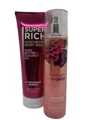 Bath & Body Works A Thousand Wishes Super Rich Body Wash & Diamond Shimmer Mist