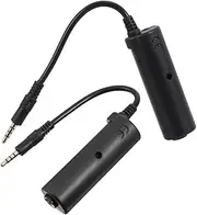 MUELODSIC 2pcs Guitar Effector Guitar Accessories Audio Interface Guitar Adapter Guitar Converter Device Guitar Cable Guitar Effects Interface Audio Adapter Stereo Adapter Black Copper Wire