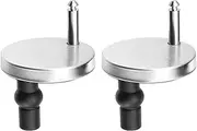 uxcell 2 Set Toilet Seat Hinge Fixings, Hinge Bolt Screws Toilet Seat Fixings with 60mm/2.36" Base, for Top Fixing Bolt Expansion Screw Cover Buckle