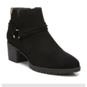 Dr. Scholl's Laney Black Microfiber Bootie Ankle Boots Women's US 11M