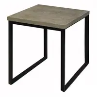 在飛比找蝦皮商城優惠-訂製品 水泥方管口字桌 方桌 餐桌 洽談桌 CU032