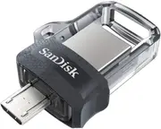 SanDisk Ultra 256GB Dual OTG Clear USB Flash Drive