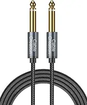 CableCreation 1/4 Instrument Guitar Cable (10FT/3M),Nylon Braid 6.35mm TS Straight Male to Male for Electric Guitar,Bass,Keyboard,Mixer,Amplifier,Amp,Speaker,Equalizer