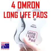 Omron HV-F128 ELECTRODE TENS PADS - 4 Omron LONG LIFE PADS ⭐⭐⭐⭐⭐