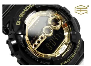 【天龜 】CASIO G  SHOCK 重裝多功能運動錶 超亮極光LED系列 GD-100GB-1