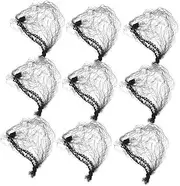 HONITANO 100pcs Hair Net Hairnets Kitchen Hairnets for Kitchen Slick Accessories for Women Thin Hair Elastics Elasticity Nets for Hair Mesh Invisible Hairnet Shaped Black Nylon