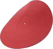 CHICAMPERA 1Pc Durable Silicone Record Pad for Turntables Vibration Protective Mat for Vinyl Record Players Stabilizes Sound Reduces Disc Damage Essential Accessory