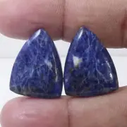26.40 Cts Matching Earrings Natural Fancy Pair Sodalite Gemstone Jewelry Making