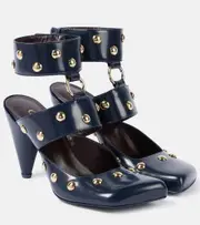 [Chloe] Chloé Jade studded leather pumps AU 6.5 blue