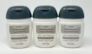 3 BATH & BODY WORKS MAHOGANY TEAKWOOD POCKETBAC MOISTURIZING HAND GEL SANITIZER