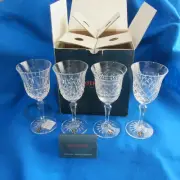 Waterford Crystal CASTLES OF IRELAND Set of 4 White Wine Glasses NIB