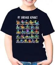 [SDVN] Types of Dinosaurs Alphabet Back to School Student T Rex T Rex Unisex Kids Shirt Gift Boy Girl